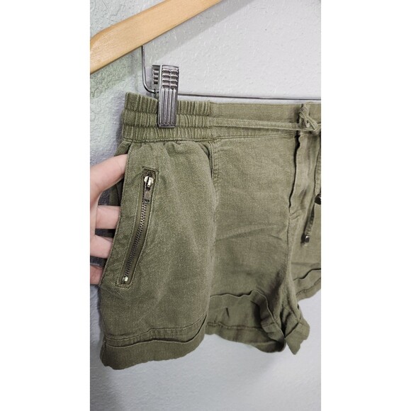 Iris Womens Olive Green Pull-On Drawstring Shorts Size XL - Picture 2 of 6